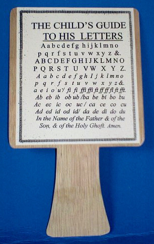 Large Child's Hornbook